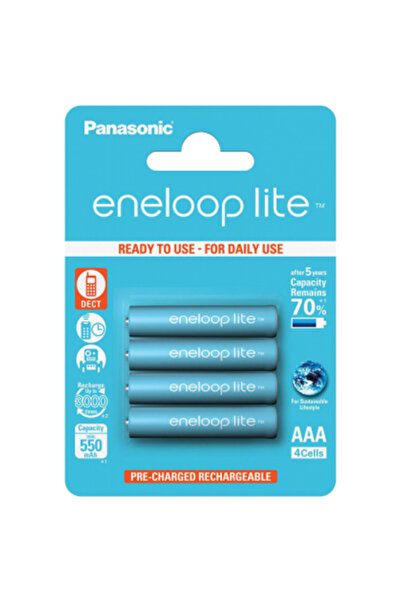 PANASONIC Eneloop Ni-MH 4x AAA(R3) 550mA σετ μπαταριών lite Power 4 τεμαχίων ...