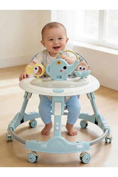 Generic Baby Walker Foldable Multifunctional Push Walker Height-Adjustable Ac...