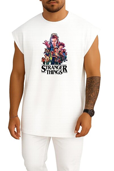 Bahriyeli Collection supradimensionat Stranger Things personaj ler Top cu imp...