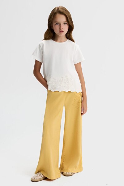 NK بنطلون أوبال للفتيات من عمر 8 إلى 14 سنة أصفر