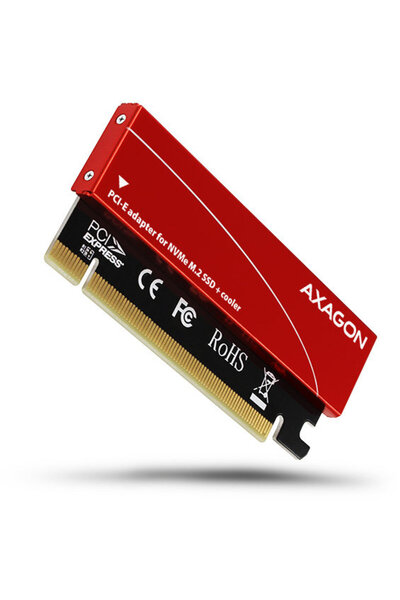 Axagon Adaptor Intern PCEM2-S PCI-E 3.0 16x M.2 SSD NVMe Suport SSD pana la 8...