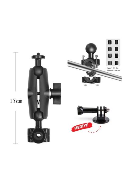 Knmaster MC30 – Ayna Demir Bağlantılı 360° Ayarlanabilir Kamera Tutucu Aparat