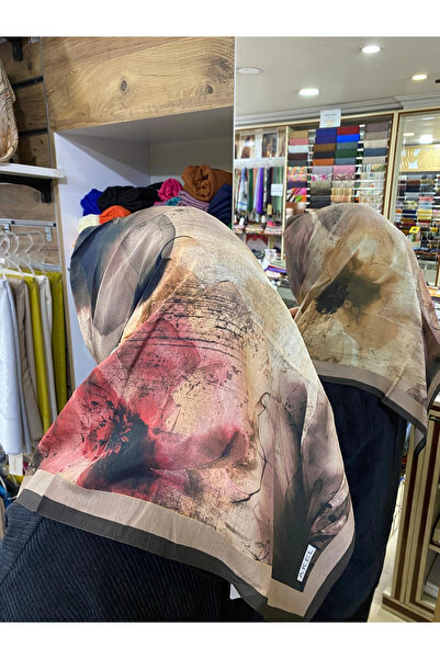 Akel وشاح قطني من الفيسكون منقوش 9612-01