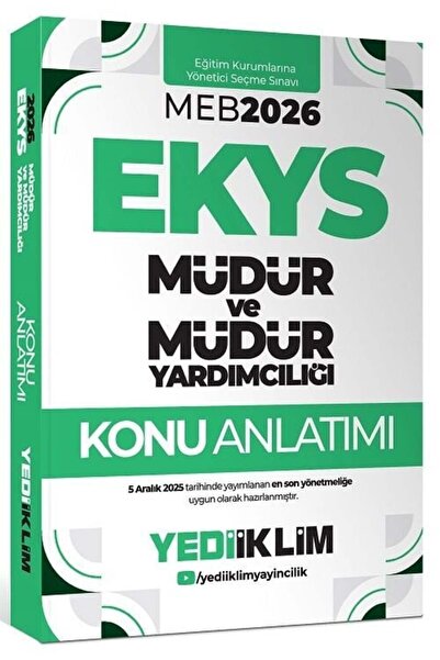 Makro Kitabevi Yayınları Yediiklim 2026 Baskı MEB EKYS Müdür ve Yardımcılığı ...