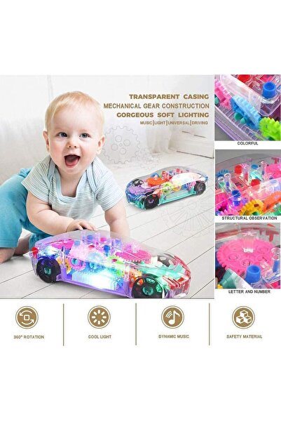 China Made لعبة سيارة شفافة للأطفال