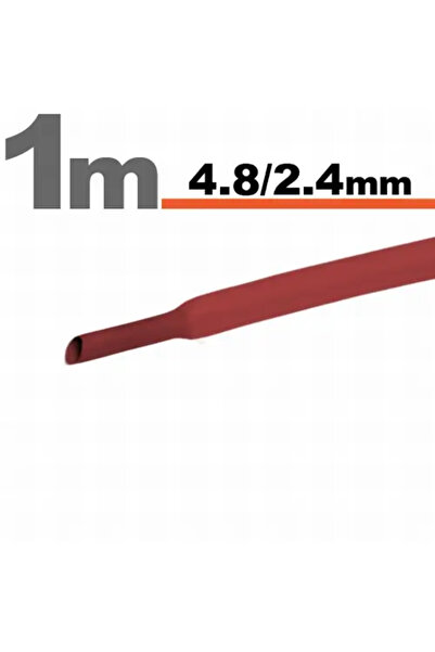 OEM Red heat shrink tube 4.8 /2.4 mm 1m length