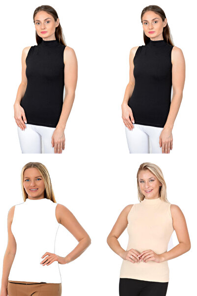 ATİLLA İÇ GİYİM Zero Kol Half Fish Collar 4 Pieces