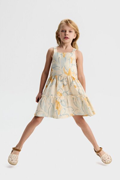 NK Rochie Clara pentru fetiță 4-8 ani cremă