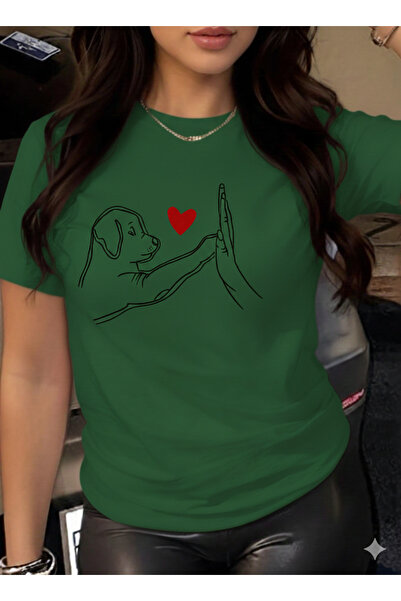 ZİYMO TRICOU DIN BUMBAC PIEPTĂRĂT CU GULER ROTUND, CU TĂIERE COMODĂ