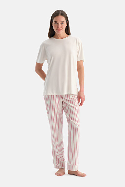 Dagi Straight Leg Cotton Modal Double Pants