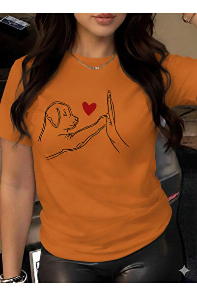 ZİYMO TRICOU DIN BUMBAC PIEPTĂRĂT CU GULER ROTUND, CU TĂIERE COMODĂ