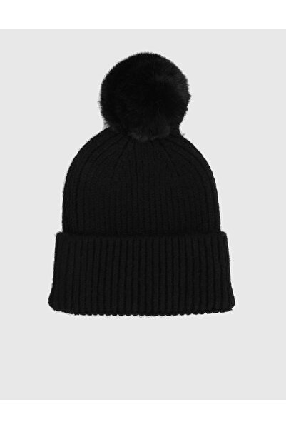 İLVİ Biane Knitwear Black Unisex Beanie
