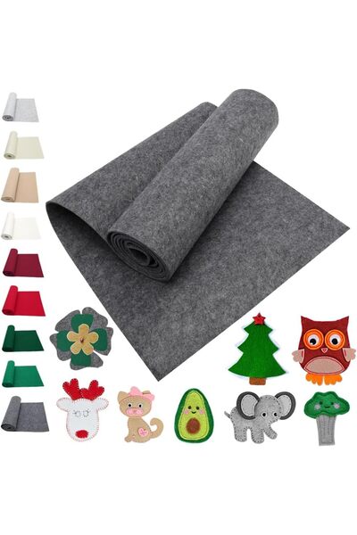 Salteks El İşi Hediyelik Keçe Her Renk 1 Metre 3mm Kalınlığında 100x100 A Kal...