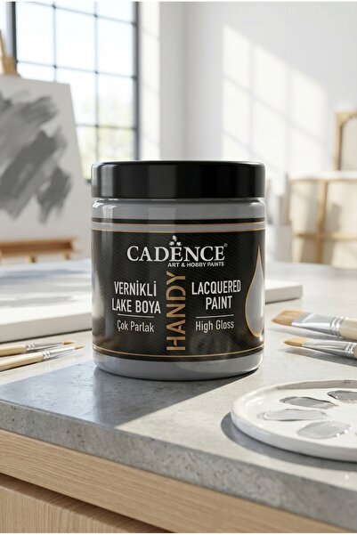 Cadence Handy Lake Parlak L056 Gri 250 ml Boya Tüm Yüzeyler İçin Kokusuz Vern...