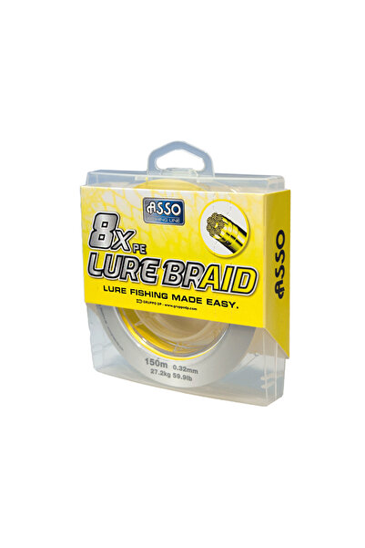 ASSO PE 8X LURE BRAID 150 MT NR.: 0,23MM / 150MT. / 52,60 LB