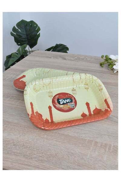 Fun Moment مجموعة من 5 أطباق مستطيلة الشكل مزينة بتصاميم رمضان وشعار تانج، 23...