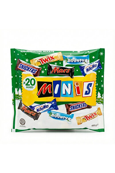 Mars Mixed chocolate candies Minis, Snickers, Bounty, Twix, Milky Way, 400 g,...