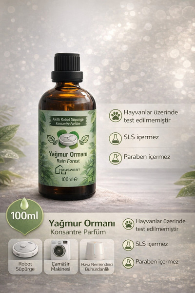 luvroshe 100ml Yağmur Ormanı Konsantre Parfüm Hava Nemlendirici Kokusu