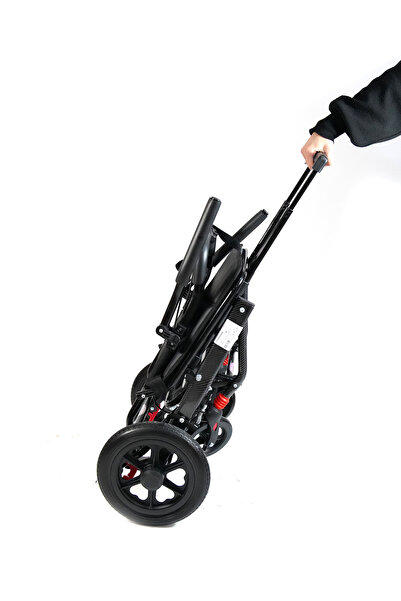FUHASSAN FHX KARBON KAPLAMA 9KG KATLANABİLİR MANUEL TEKERLEKLİ SANDALYE