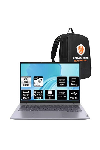 LENOVO ThinkBook 14 i5 1335U 8GB 512GB SSD 14'' FHD+ W11P Taşınabilir Bilgisa...
