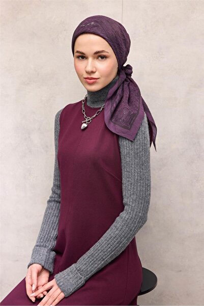 Silk Home Eșarfă din viscoză Velora Four Seasons Model Labirint Magenta 90x90