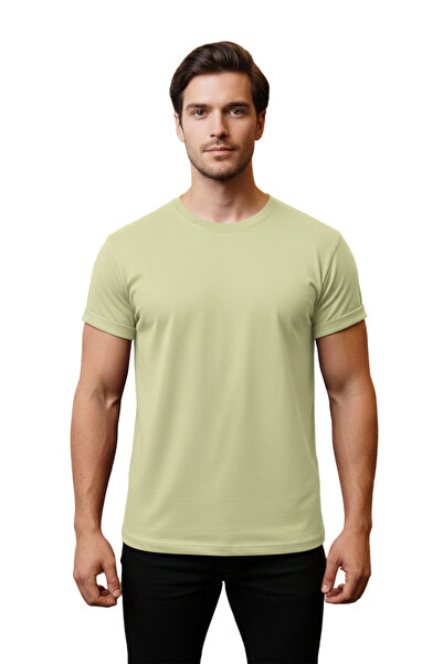 DK DAKSEL Men's Multi-Colored Crew Neck Cotton Relaxed Fit Short Sleeve T-Shirt