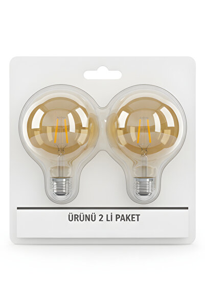 Kendal KES607 – LED Rustik Ampul 8W 2700K (800 Lümen / 2'Lİ PAKET)