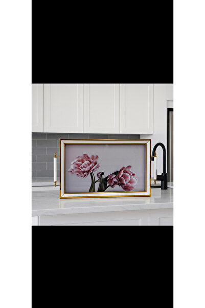 Doğal Desenli Lüx Tepsi / Çay Kahve Sunum Tepsisi