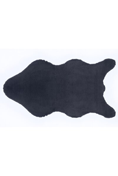 Vivense TAVŞAN POST KESİM MODERN MAKİNE HALISI, ANTRASİT, 80X150