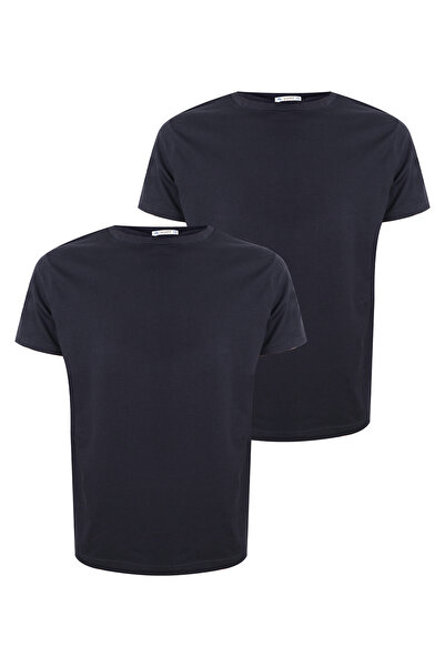 koza iç giyim Ανδρικό T-Shirt 2 τεμαχίων Basic Lycra