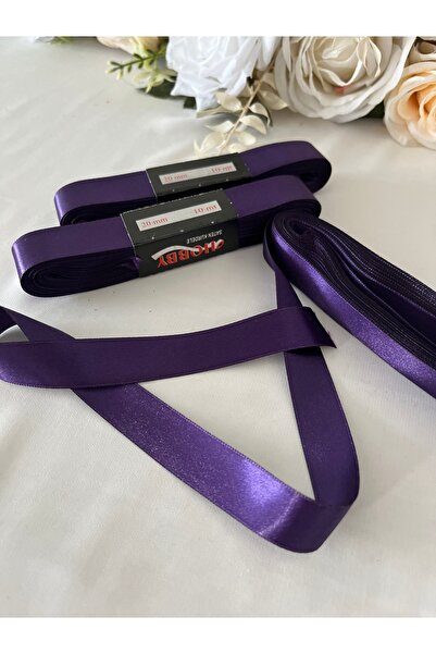 partici dükkanı Сатенена панделка - лилава панделка с панделка - ширина 2 см,...