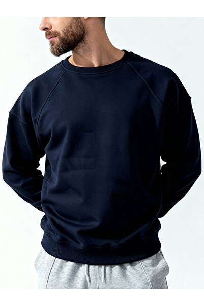 EFFRENATU sweatshirt lavecert kapşonsuz şik sade