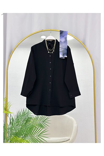 YEDİLALE Relaxed Cut Classic Women's Shirt [Loose Fit, Only the Shirt Is Incl...