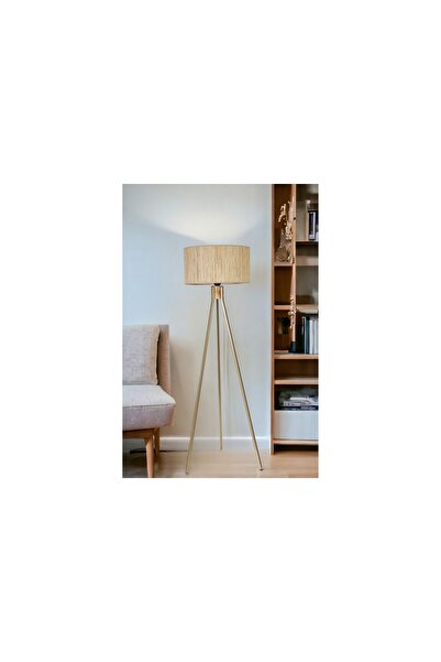 Vivense FISCO TRİPOD LAMBADER, ESKİTME SİLİNDİR BAMBU SIFIR ON