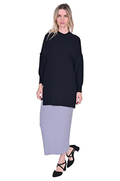 Invee Omzu Chiffon Tunic 6250 Black