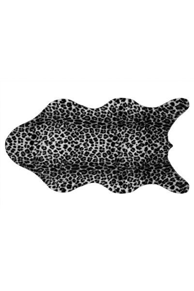 Vivense LEOPAR POST KESİM MAKİNE HALISI, GRİ, 80X150