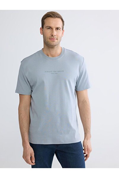 LC Waikiki Lcwaikiki Classic Oversized Fit Crew Neck Printed Men's T-Shirt