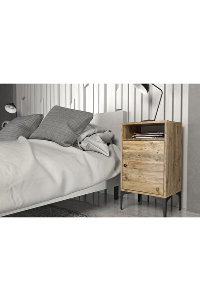 Vivense VİO DOLAPLI KOMODİN, ATLANTİK ÇAM SİYAH