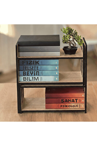 Vigo Wood Masaüstü Kayar Kitaplık Meşe-MK30M