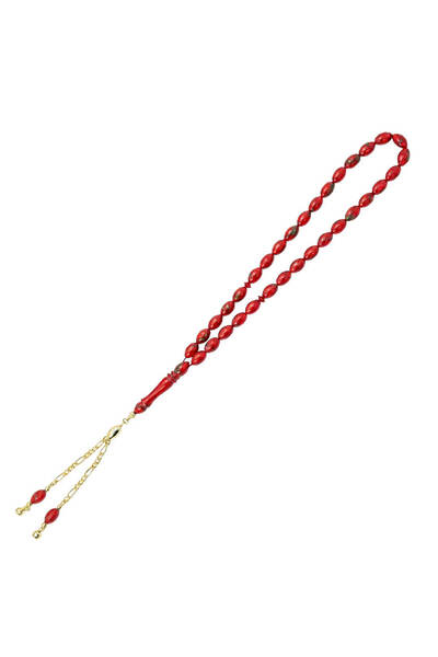 Lilarote Pırlanta Coral Gold Prayer Beads