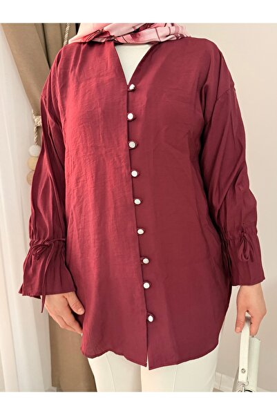 BEYMEL KOLLARI BAĞLAMALI GÖMLEK