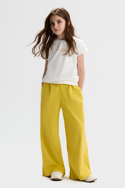 NK Royal pentru fete tricou 8-14 ani Ecru-Galben