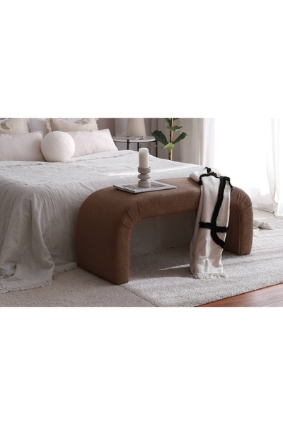 Vivense EVODEKO NU BENCH PUF, KAHVERENGİ