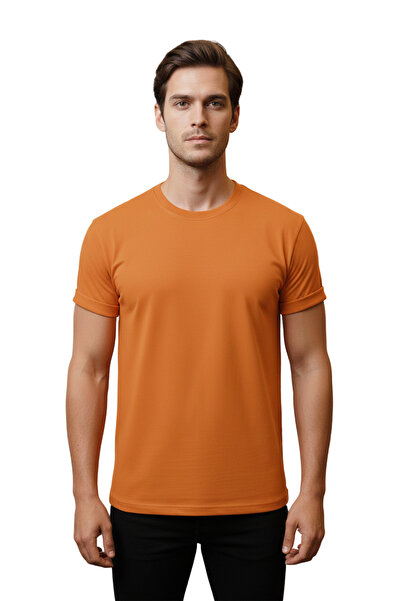 DK DAKSEL Men's Multi-Colored Crew Neck Cotton Relaxed Fit Short Sleeve T-Shirt