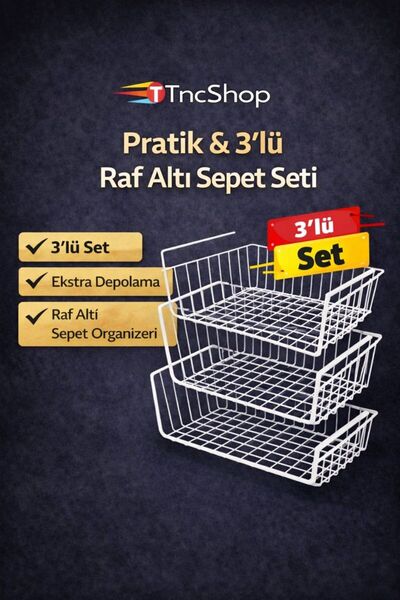 TncPatiShop Asılabilir Havlupan Düzenleyici 3 ADET Çok Amaçlı Asılabilir Orga...