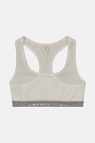 Esprit Kids Non Padded Plain Sport Bra, White