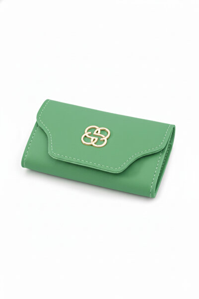 Bagfoni Green Women's Accordion Model Card Holder Wallet