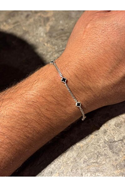 ARGENTAJEW 925 AYAR GÜMÜŞ ERKEK YONCA BİLEKLİK