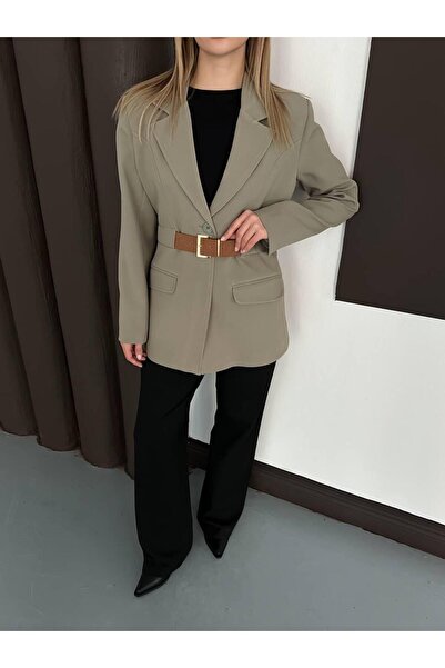 Ekim Store Belted Waist Blazer Jacket