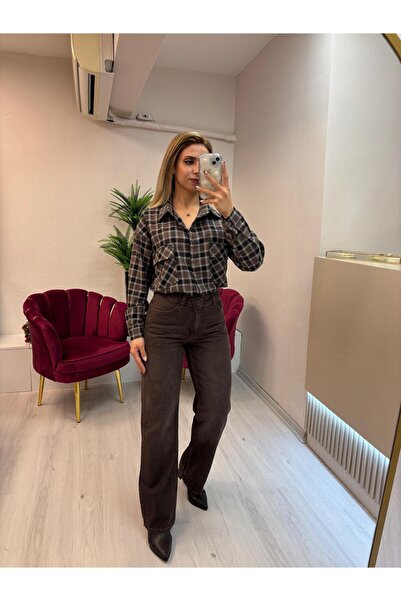 KAROL KAHVERENGİ YIKAMALI JEAN